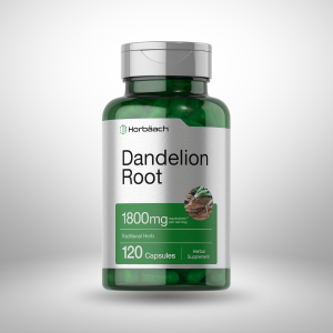 Horbäach Dandelion Root Supplement 1800mg | 120 Capsules | Non-GMO, Gluten Free